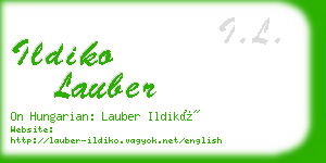 ildiko lauber business card